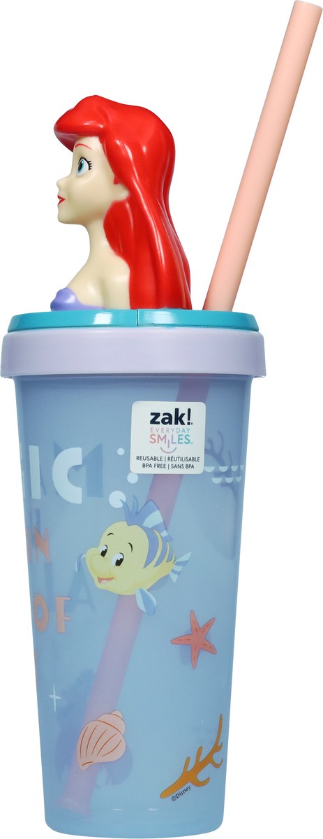 slide 7 of 9, Zak! Designs Everyday Smiles Princess Ariel Super Sipper Tumbler 18 Oz 1 ea, 1 ct