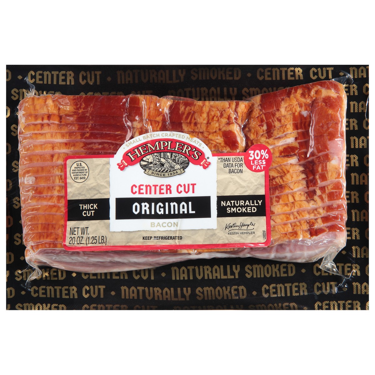 slide 12 of 13, Hempler's Center Cut Original Bacon 20 oz, 20 oz