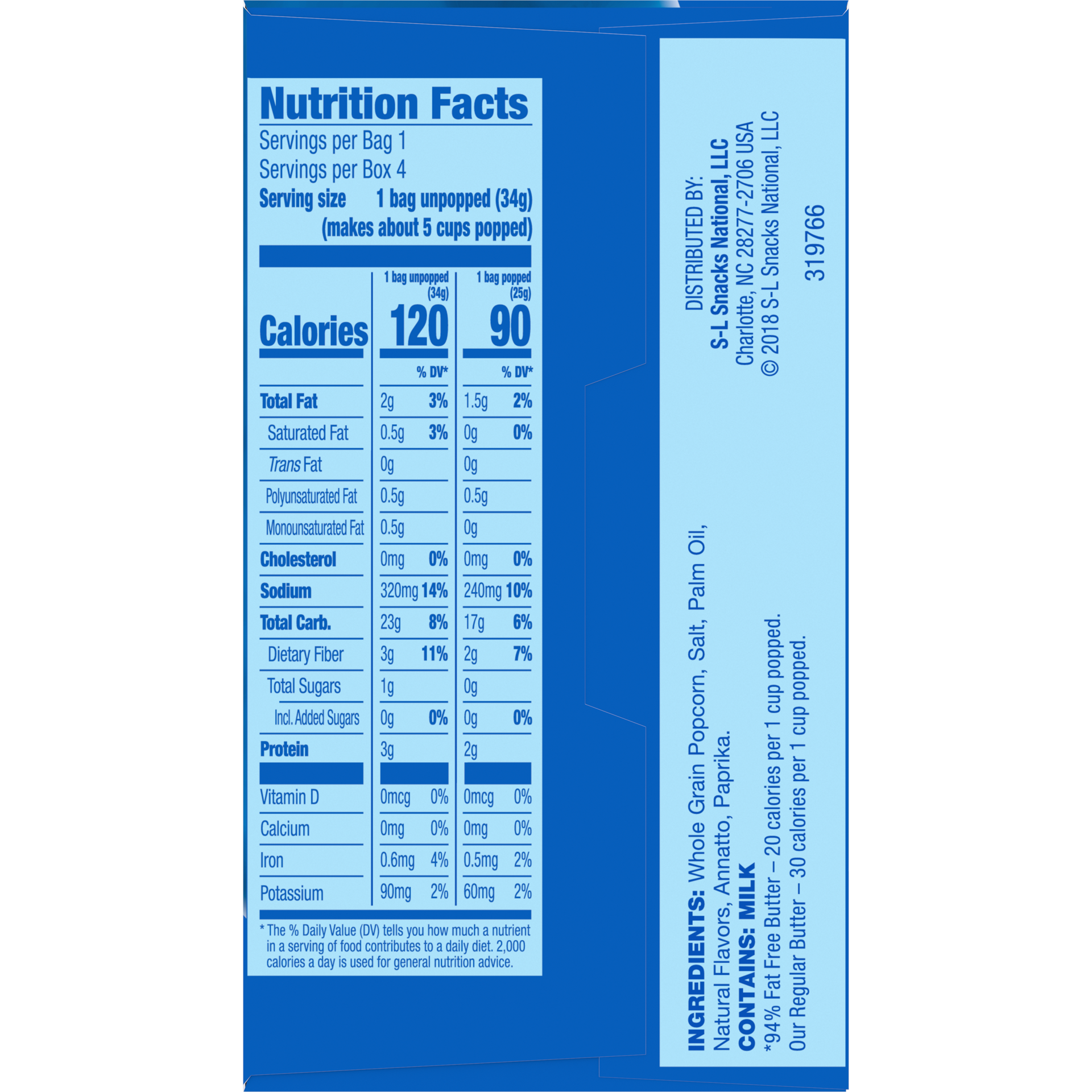 slide 3 of 5, Pop-Secret Snack Size Premium Butter Popcorn Snack Size 4 ea, 4 ct