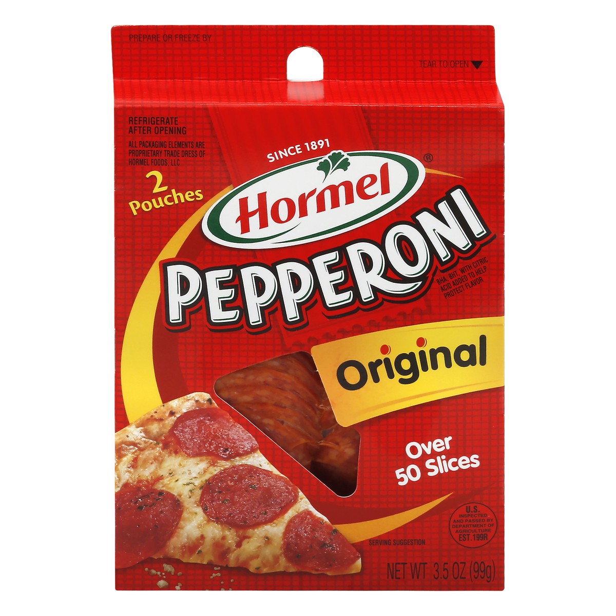 slide 1 of 13, Hormel Original Pepperoni 2 ea, 2 ct