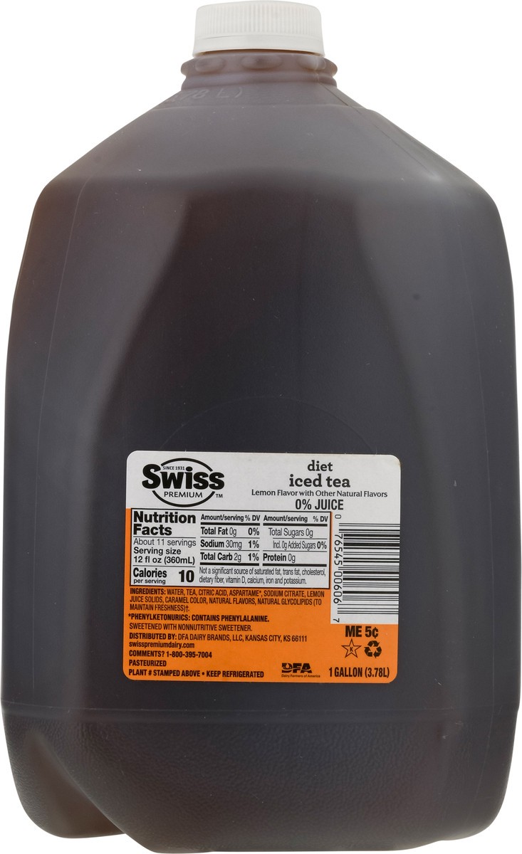 slide 14 of 14, Swiss Premium Diet Lemon Flavor Iced Tea - 1 gal, 1 gal