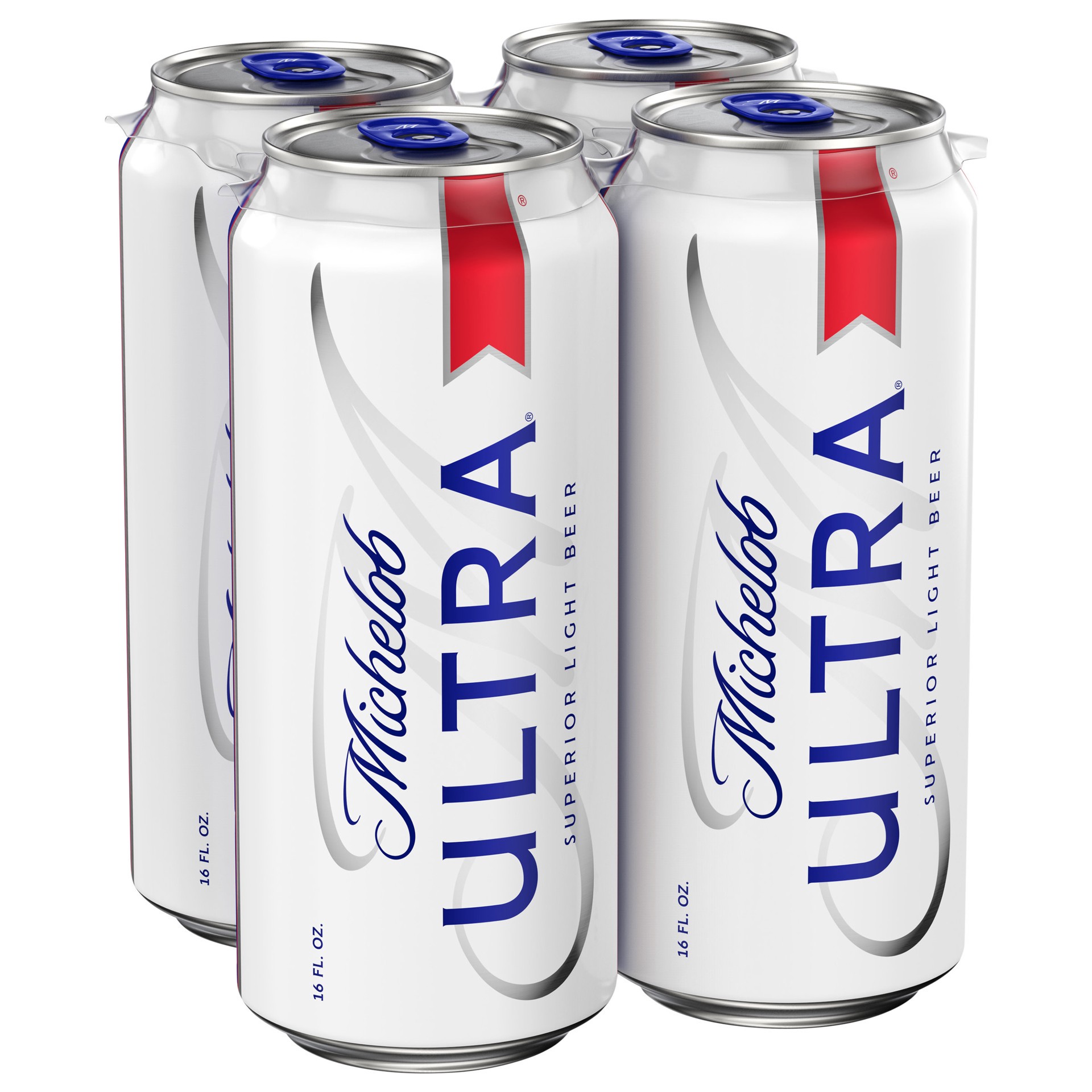 slide 1 of 2, Michelob ULTRA Superior Light Beer 4, 16 fl oz Cans, 4.2% ABV, 4 ct; 16 oz