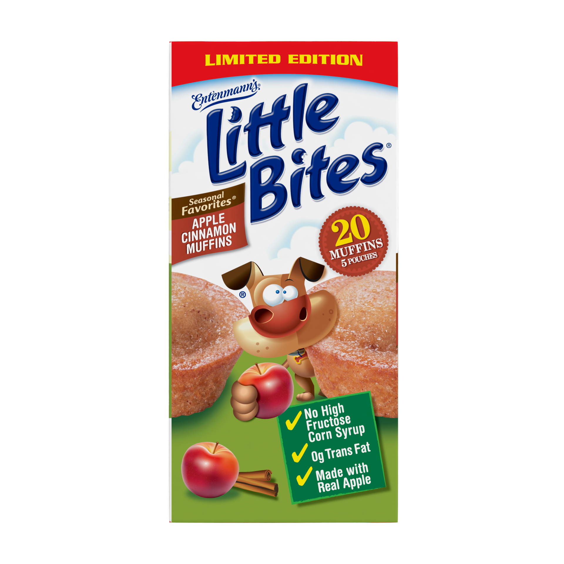 slide 5 of 5, Entenmann's Little Bites Apple Cinnamon Muffins, 8.25 oz