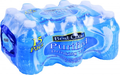 slide 1 of 1, Best Choice Purified Drinking Water - 15 ct; 10 fl oz, 15 ct; 10 fl oz