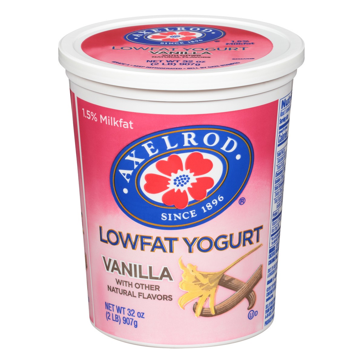 slide 1 of 1, Axelrod Axel Lowfat Van Yog-22, 32 oz