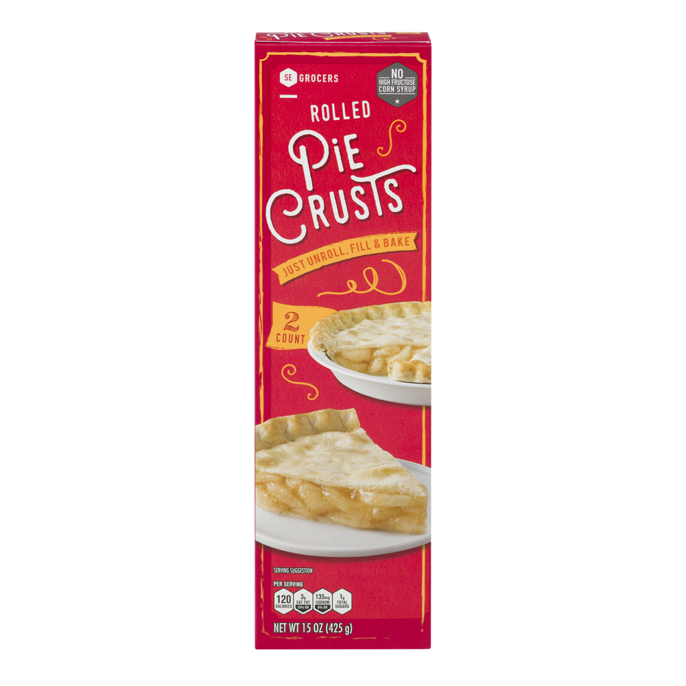 slide 1 of 1, SE Grocers Pie Crusts Rolled - 2 CT, 2 ct