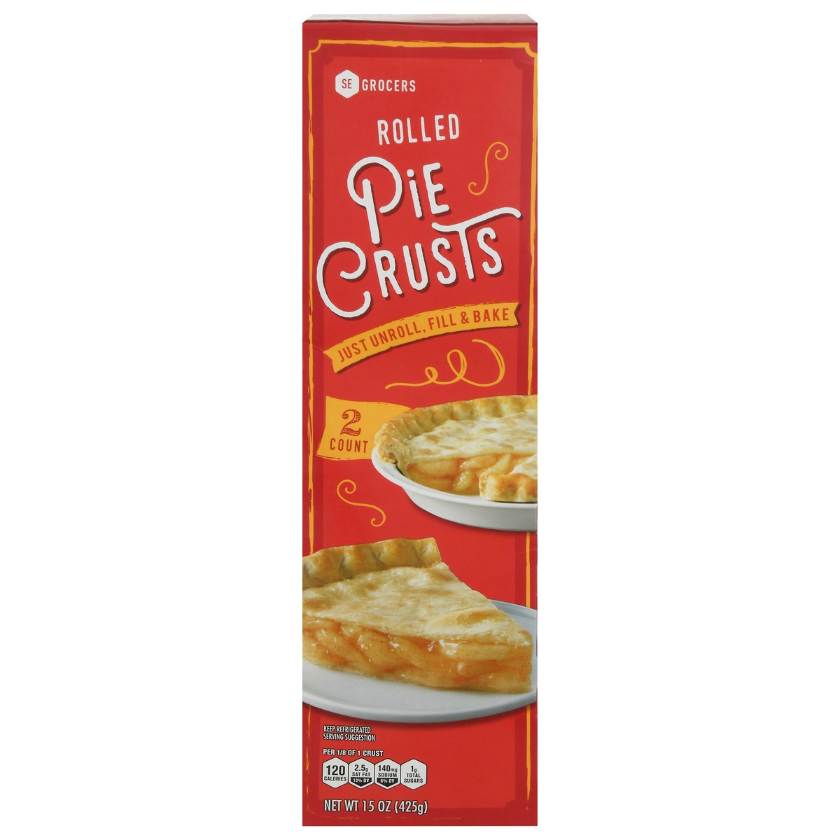 slide 1 of 13, SE Grocers Pie Crusts Rolled - 2 CT, 2 ct