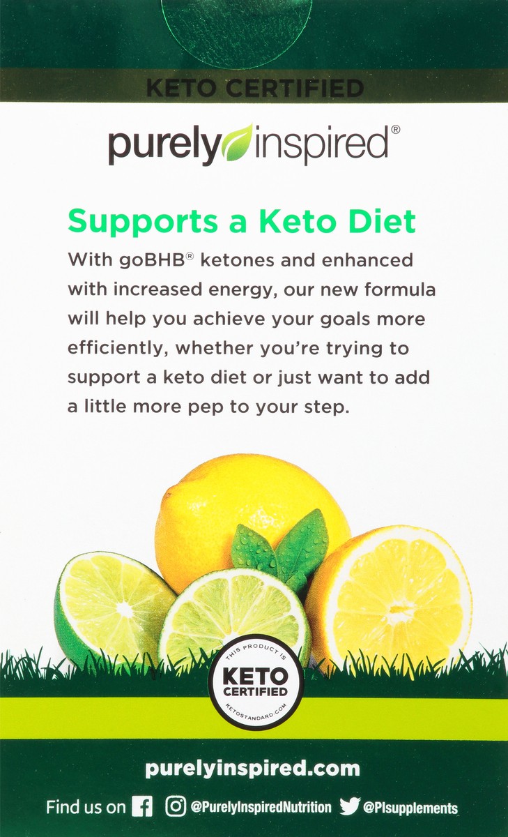 slide 4 of 9, Purely Inspired Keto Energy Lemon Lime Ketones, 15 ct