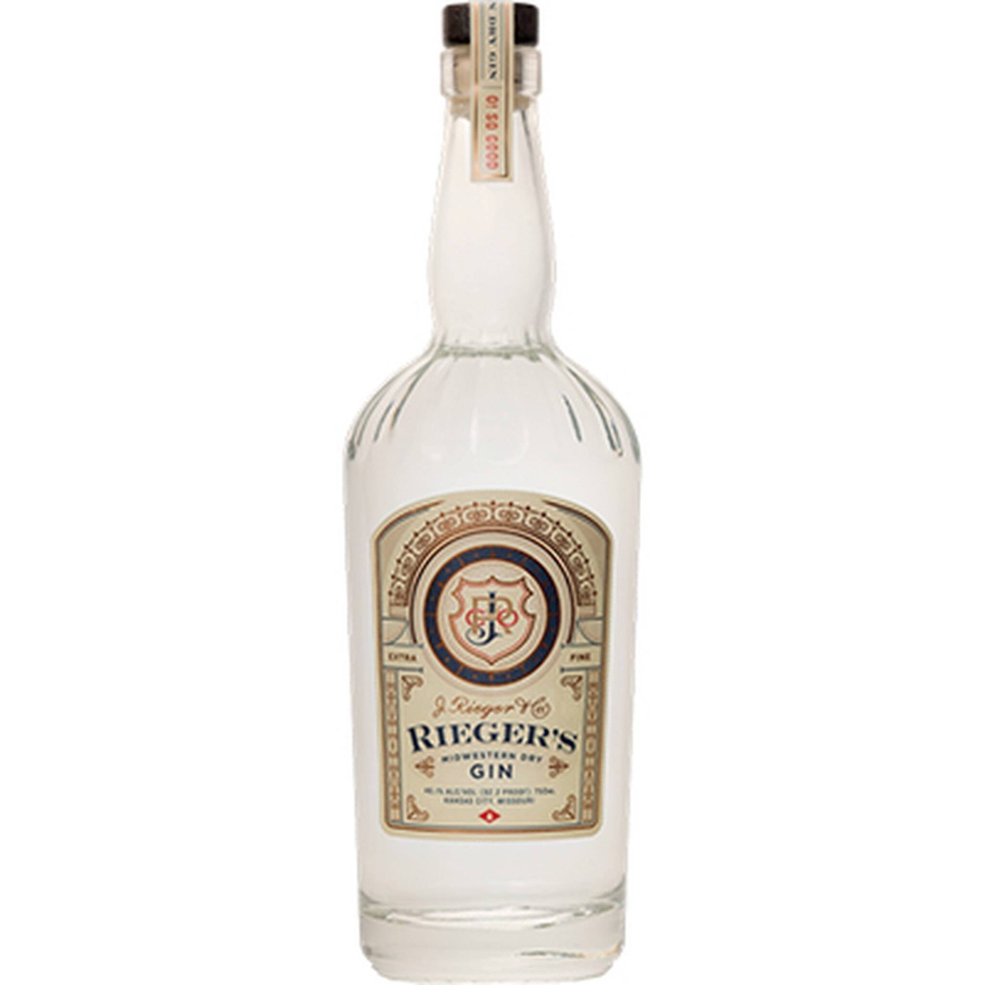 slide 1 of 1, J. Rieger & Co. J. Rieger Gin - 750ml Bottle, 750 ml
