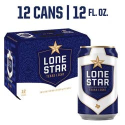 Lone Star Texas Light Beer - 12pk/12 fl oz Cans