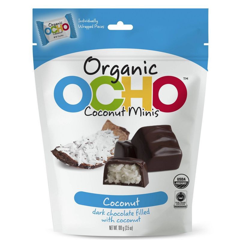 slide 1 of 3, Ocho Mini Coconut Candy Bar - 3.5oz, 3.5 oz