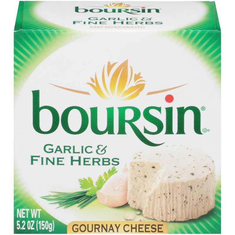 slide 1 of 4, Boursin Garlic And Herb Puck Cheese - 5.2oz, 5.2 oz