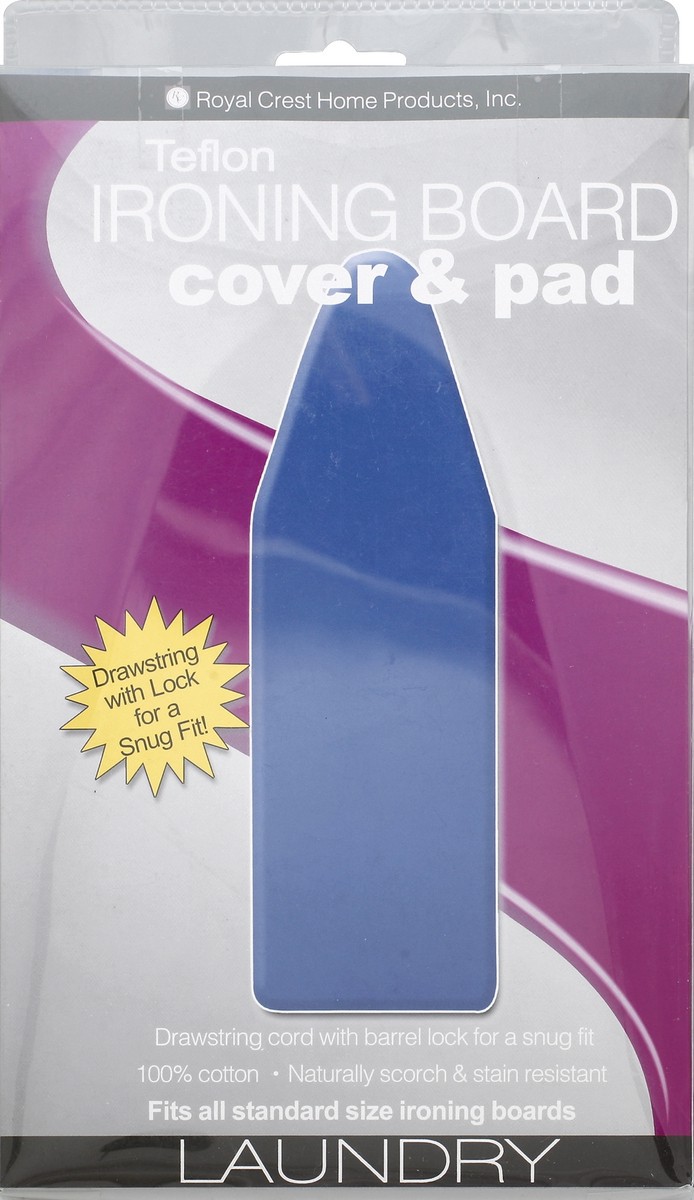 slide 3 of 5, Royal Crest Teflon Ironing Board Cover & Pad, 1 ct