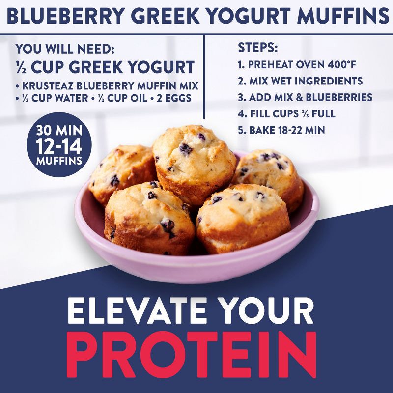 slide 6 of 10, Krusteaz Wild Blueberry Muffin Mix - 17.1oz, 17.1 oz