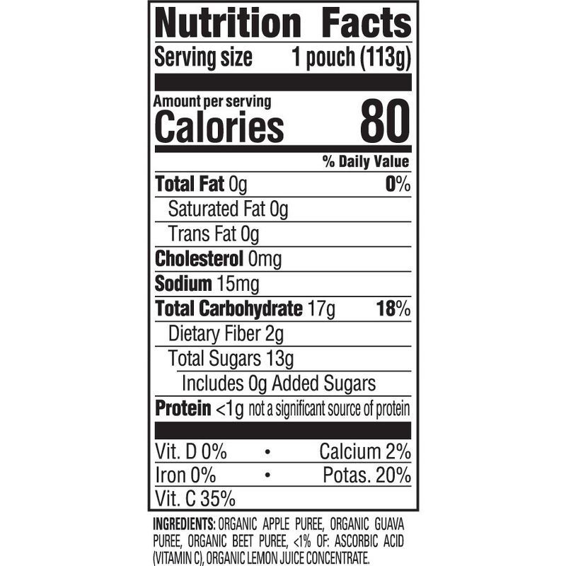 slide 8 of 9, Happy Baby Organics Clearly Crafted Stage 2 Apples, Guavas & Beets - 4oz, 4 oz