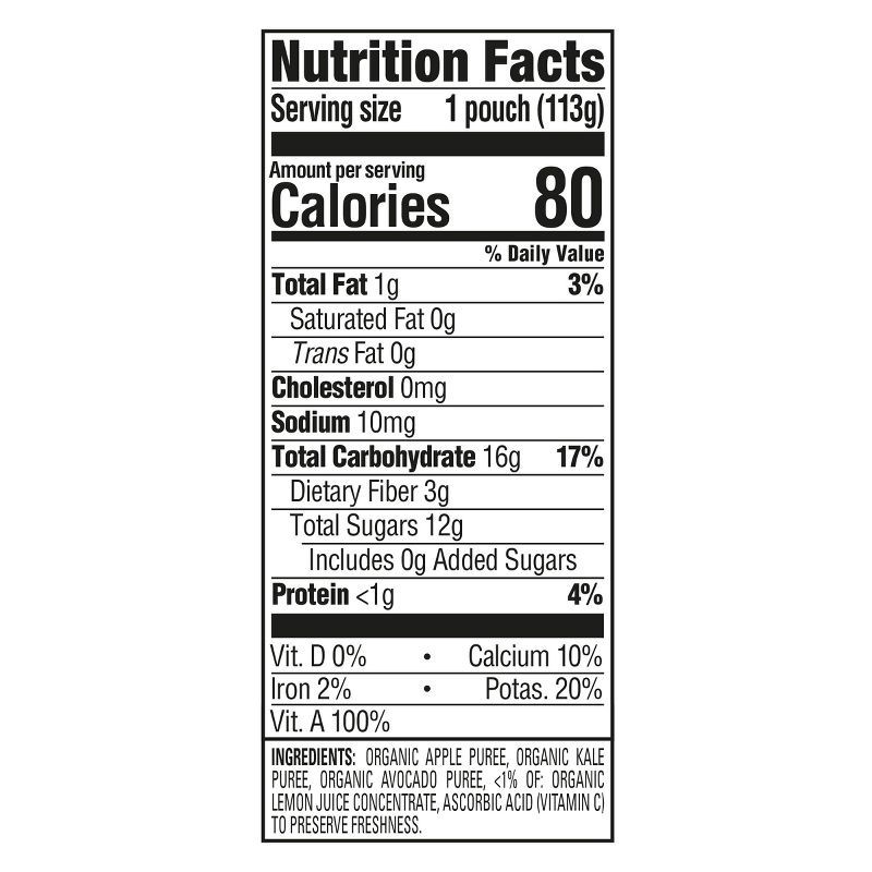 slide 6 of 9, Happy Baby Organics Clearly Crafted Stage 2 Apples, Kale & Avocados - 4oz, 4 oz