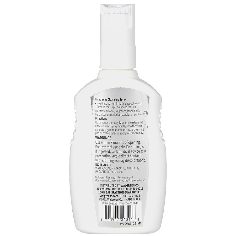 slide 4 of 5, Walgreens Hypochlorous Cleansing Spray, 5 fl oz