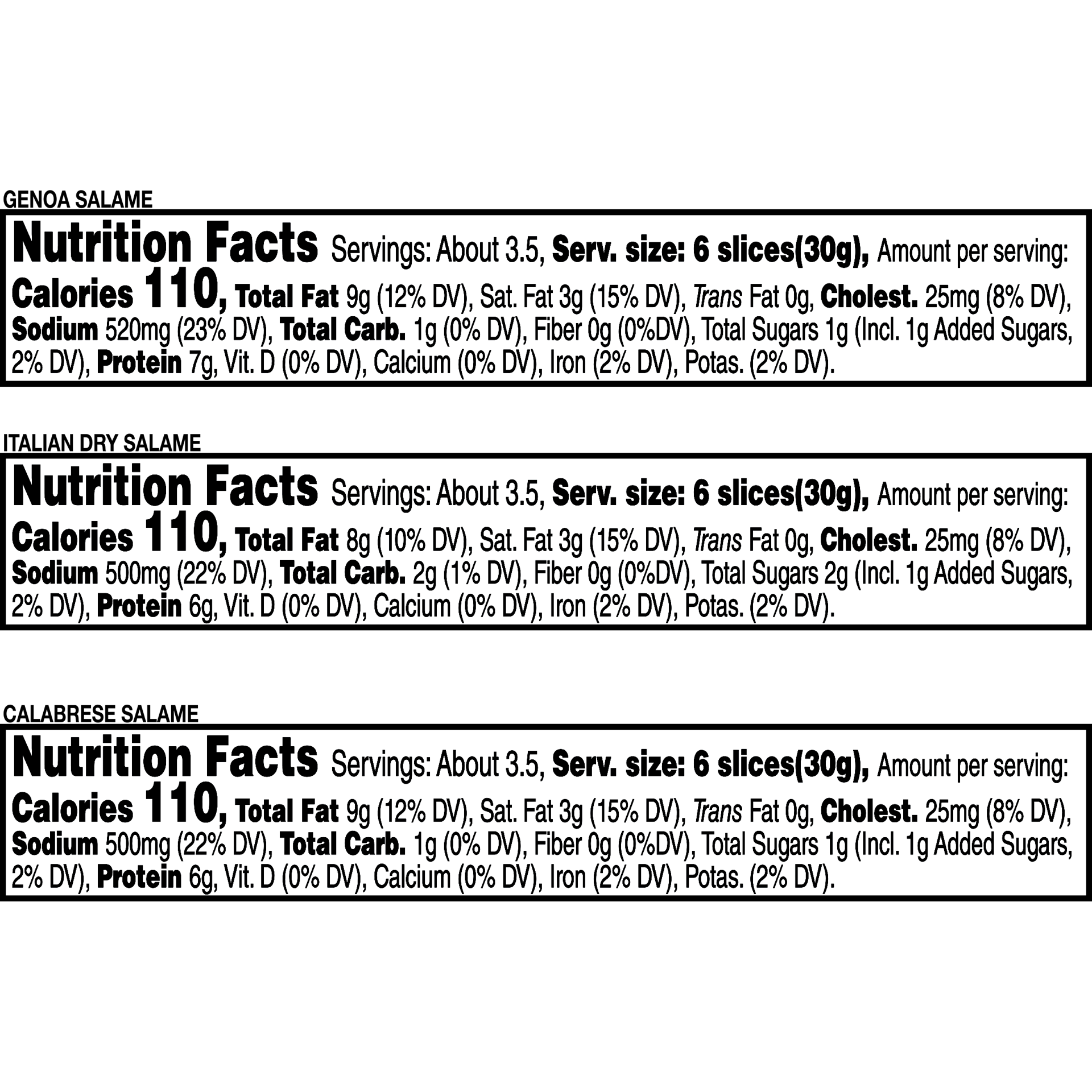 slide 2 of 5, Galileo Charcuterie Trio (Genoa, Italian Dry, Calabrese), 340.19 g