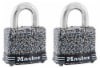 slide 1 of 1, Master Lock Rustoleum Laminiated Padlock Set - Gray/Black/Silver, 2 ct