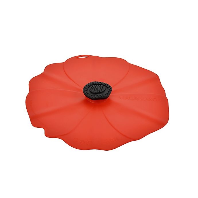 slide 1 of 3, Charles Viancin Poppy Lid - Red, 9 in