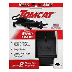 Tomcat Mouse Snap Traps - Black