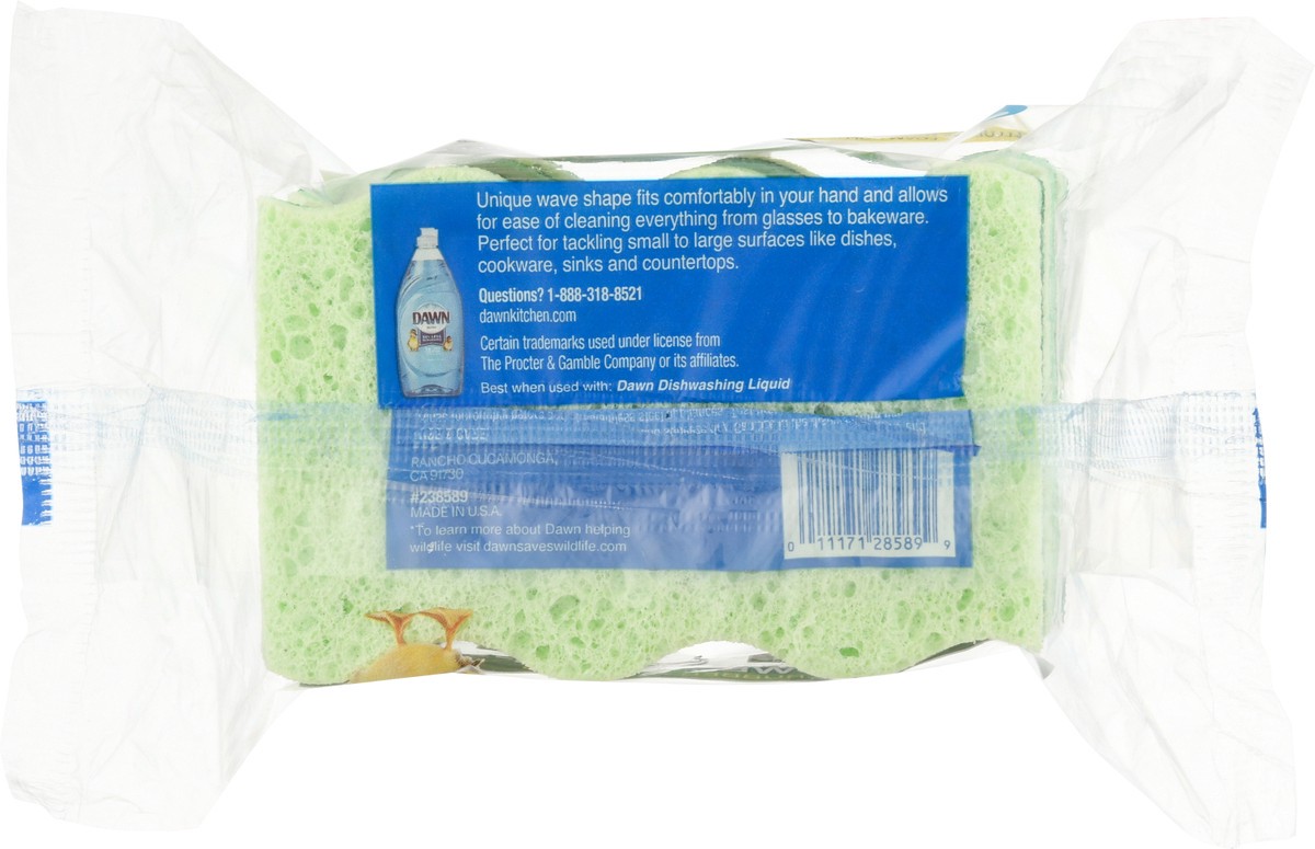 slide 8 of 9, Dawn Power Clean Scrubber Sponge, 3 ct