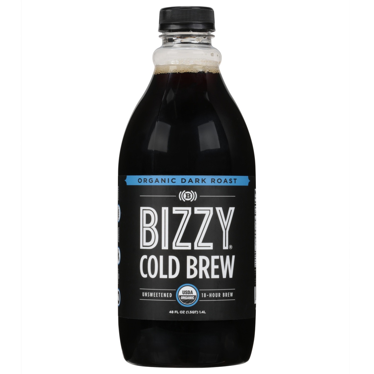 slide 1 of 1, Bizzy Coffee Organic Cold Brew Dark Roast Coffee, 48 fl oz