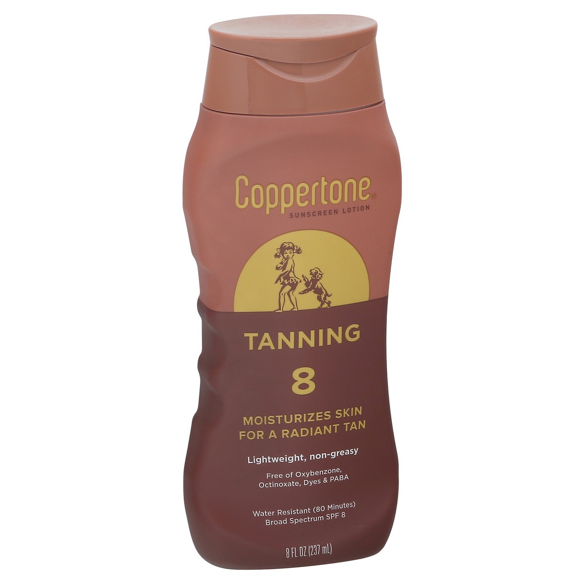 slide 4 of 12, Coppertone Tanning Sunscreen SPF 8 Lotion, 8 oz, 8 fl oz
