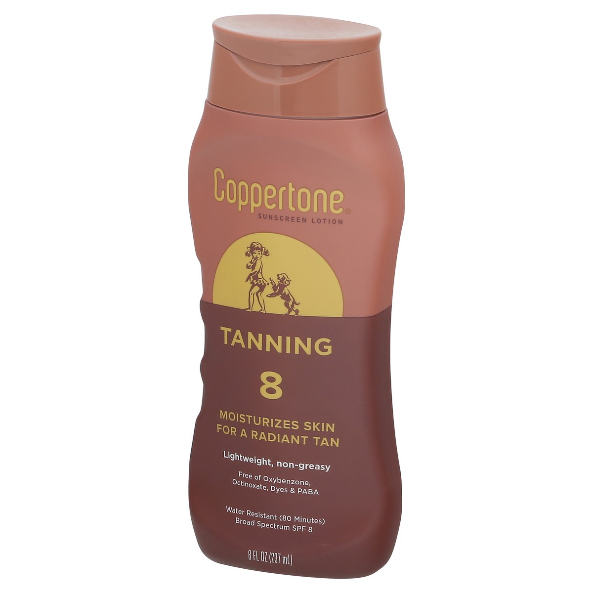 slide 5 of 12, Coppertone Tanning Sunscreen SPF 8 Lotion, 8 oz, 8 fl oz