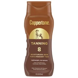 Coppertone Tanning Sunscreen SPF 8 Lotion, 8 oz