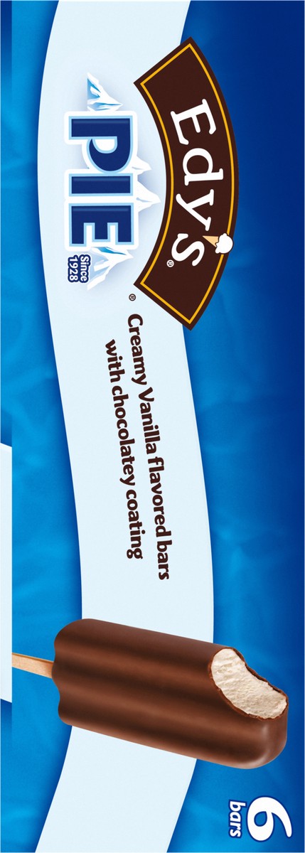 slide 8 of 13, Edy's Pie Creamy Vanilla Frozen Dairy Dessert Bars 6 Ct, 6 ct