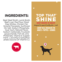 slide 10 of 29, I and Love and You Top That Wet Dog Food Topper Shine Beef Recipe In Gravy - 3oz, 3 oz