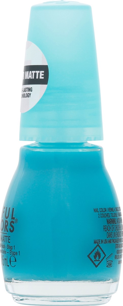 slide 7 of 9, Sinful Colors Sheer Matte Turnt-Quoise 2757 Nail Polish 0.5 fl oz, 0.5 fl oz