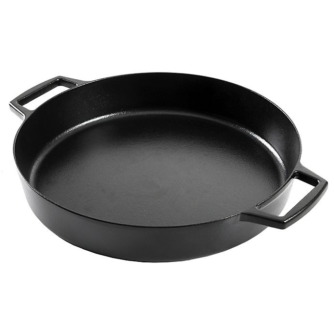 slide 1 of 6, Artisanal Kitchen Supply Pre-Seasoned Cast Iron Everyday Pan - Black, 14 in