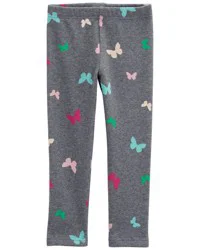 Carter's Baby Butterfly Cozy Fleece Leggings Grey 24M