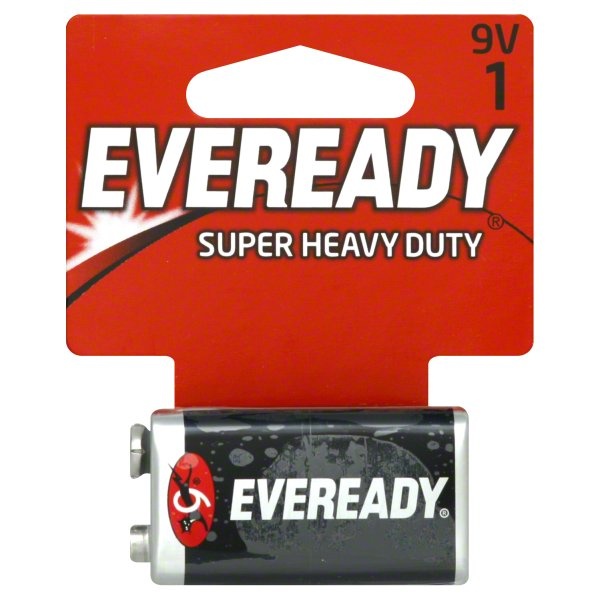 slide 1 of 1, Eveready Super Heavy Duty, 9-Volt Battery, 1 ct