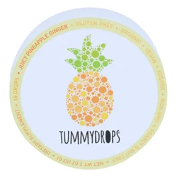 Tummydrops Pineapple Ginger Drop 18 Pc - 18 ct