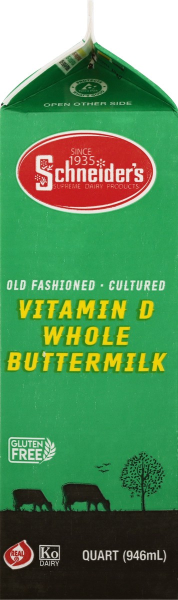 slide 13 of 13, Schneiders Whole Buttermilk 1 qt, 1 qt