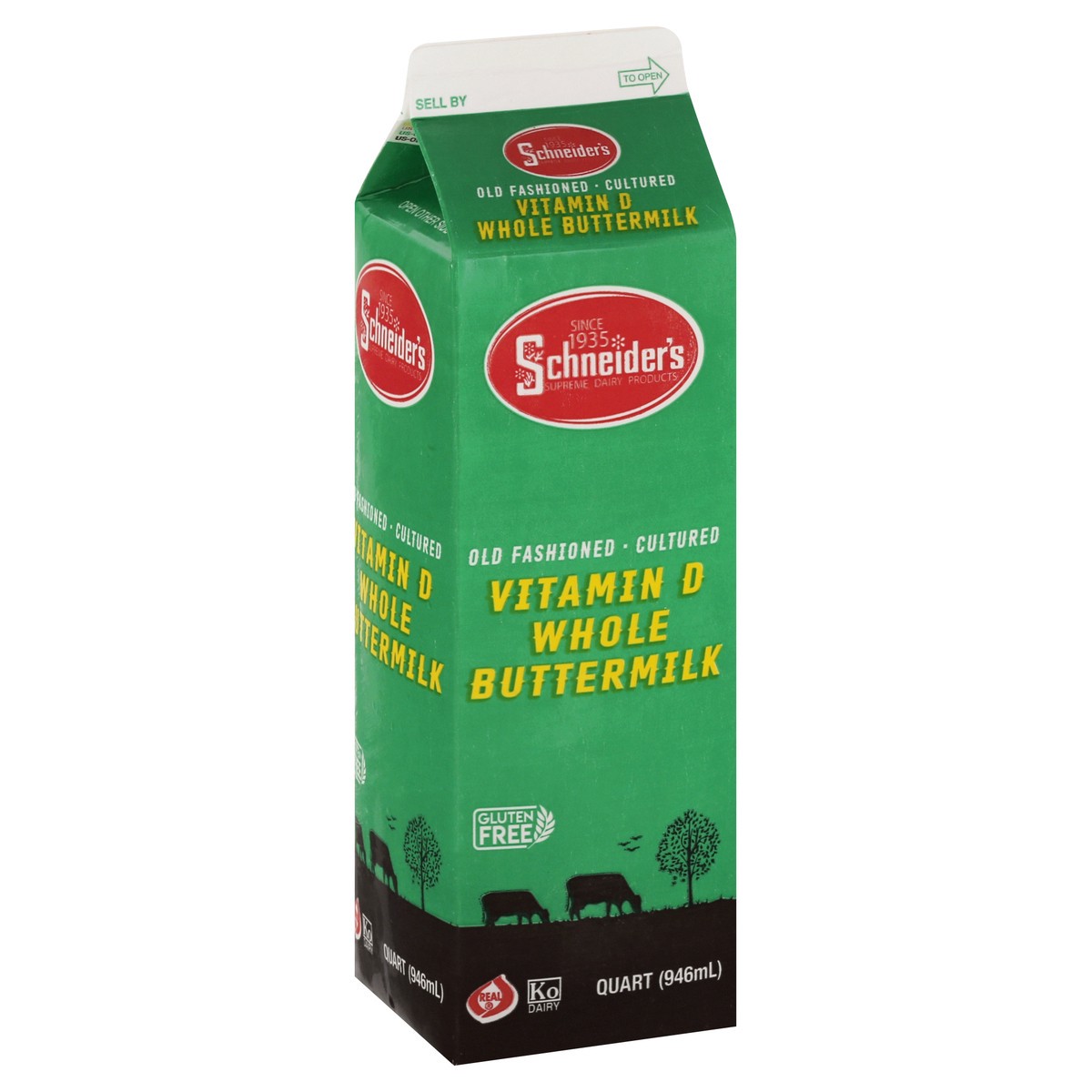 slide 5 of 13, Schneiders Whole Buttermilk 1 qt, 1 qt