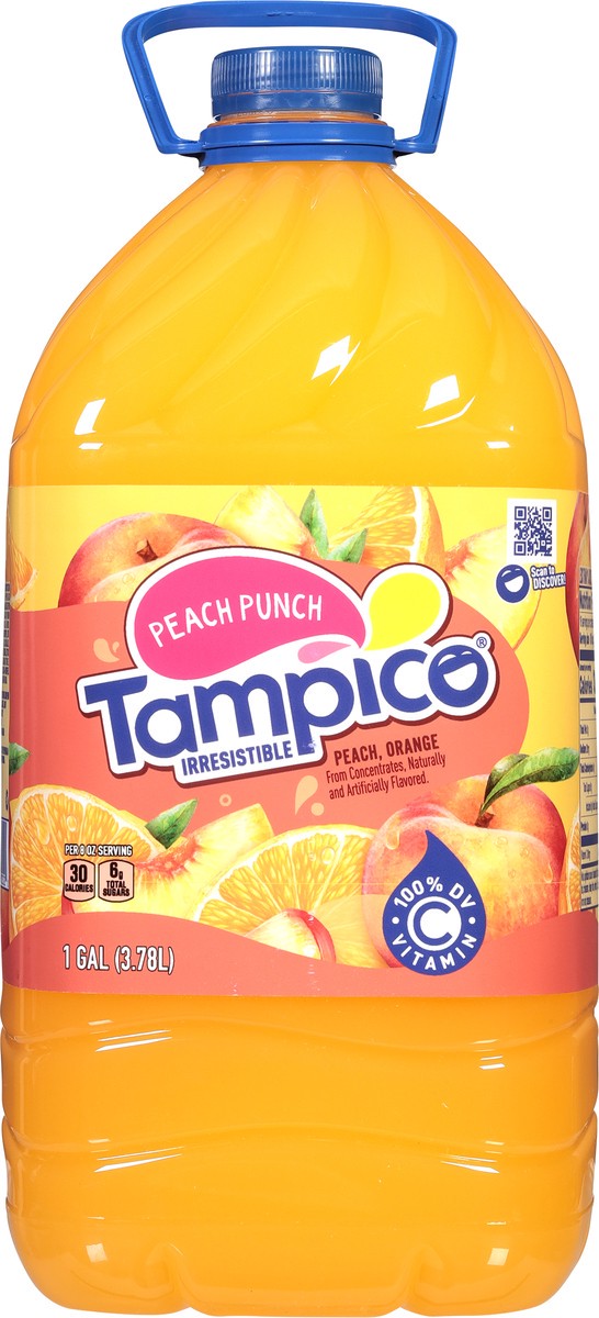 slide 13 of 13, Tampico Peach Punch Fruit Punch 1 gal, 1 gal