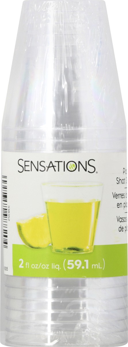 slide 7 of 10, Sensations 2 Fluid Ounce Plastic Shot Glasses 20 ea, 20 ct