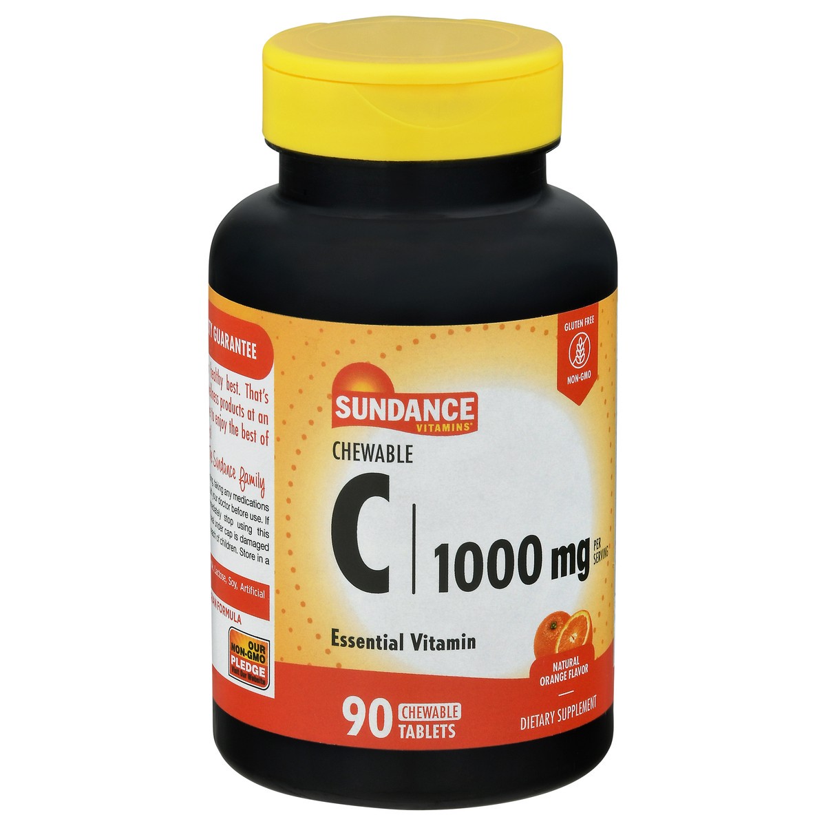 slide 6 of 9, Sundance Vitamins 1000 mg Natural Orange Flavor Chewable Vitamin C 90 Tablets, 90 ct