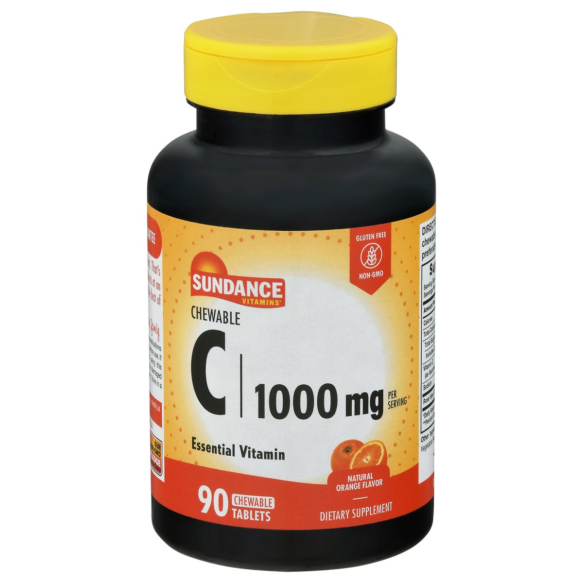 slide 1 of 9, Sundance Vitamins 1000 mg Natural Orange Flavor Chewable Vitamin C 90 Tablets, 90 ct