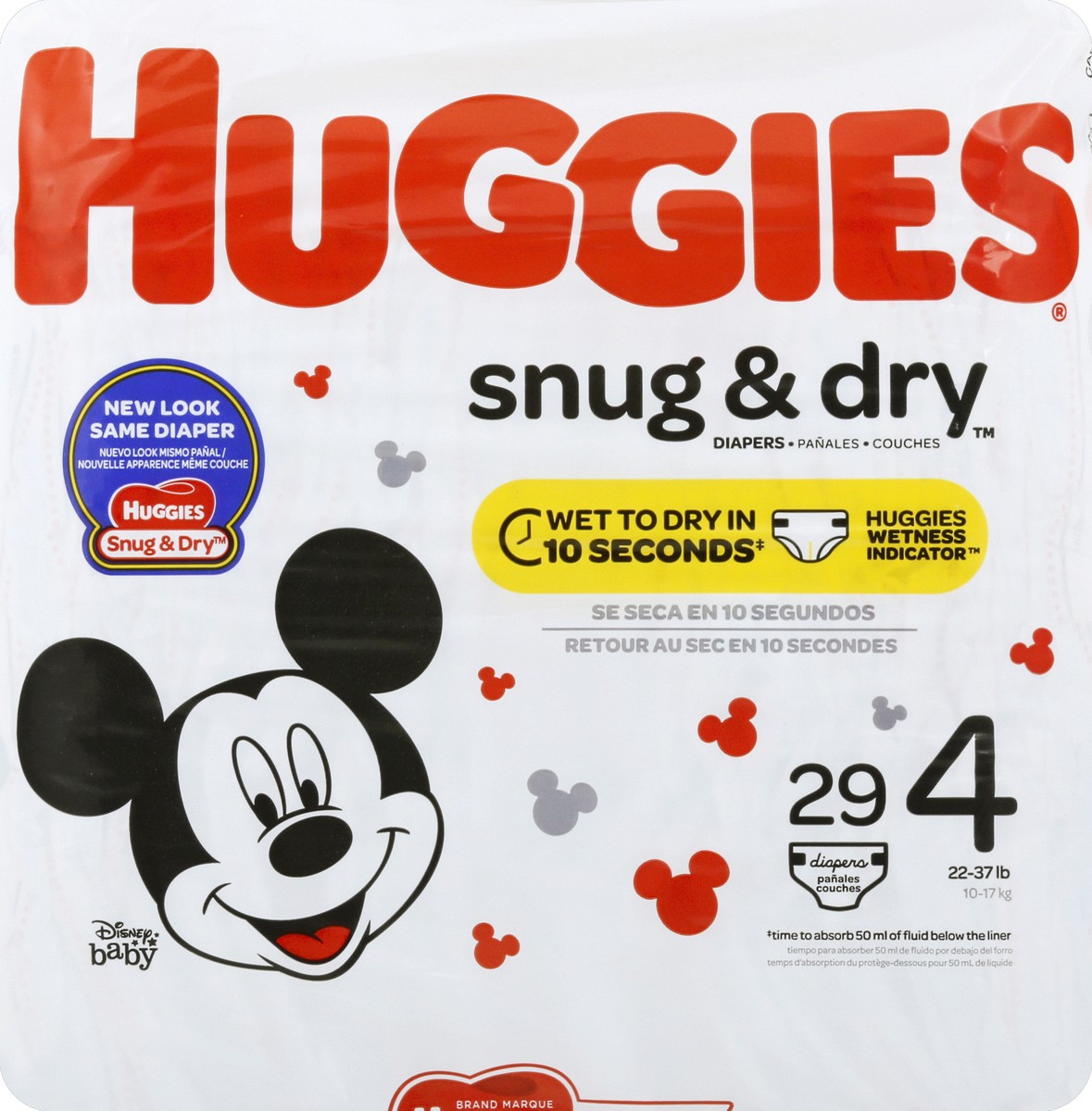 slide 5 of 6, Huggies Snug & Dry Diapers Size 4, 29 ct