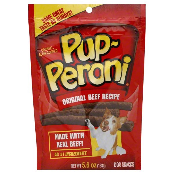 slide 1 of 1, Pup-Peroni Dog Snacks, Original Beef Recipe, 5.6 oz