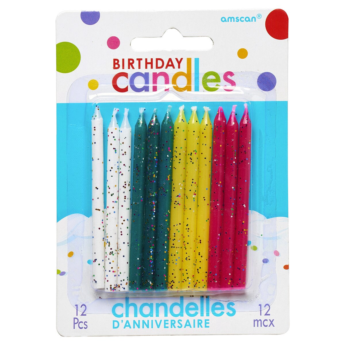 slide 2 of 2, Ag/gglitter Birthday Candle, 1 ct