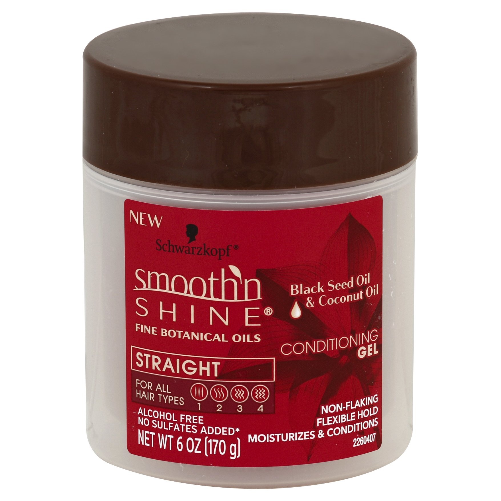 slide 1 of 1, Shchwarzkopf smooth'n'shine Straight Conditioning Gel, 6 oz