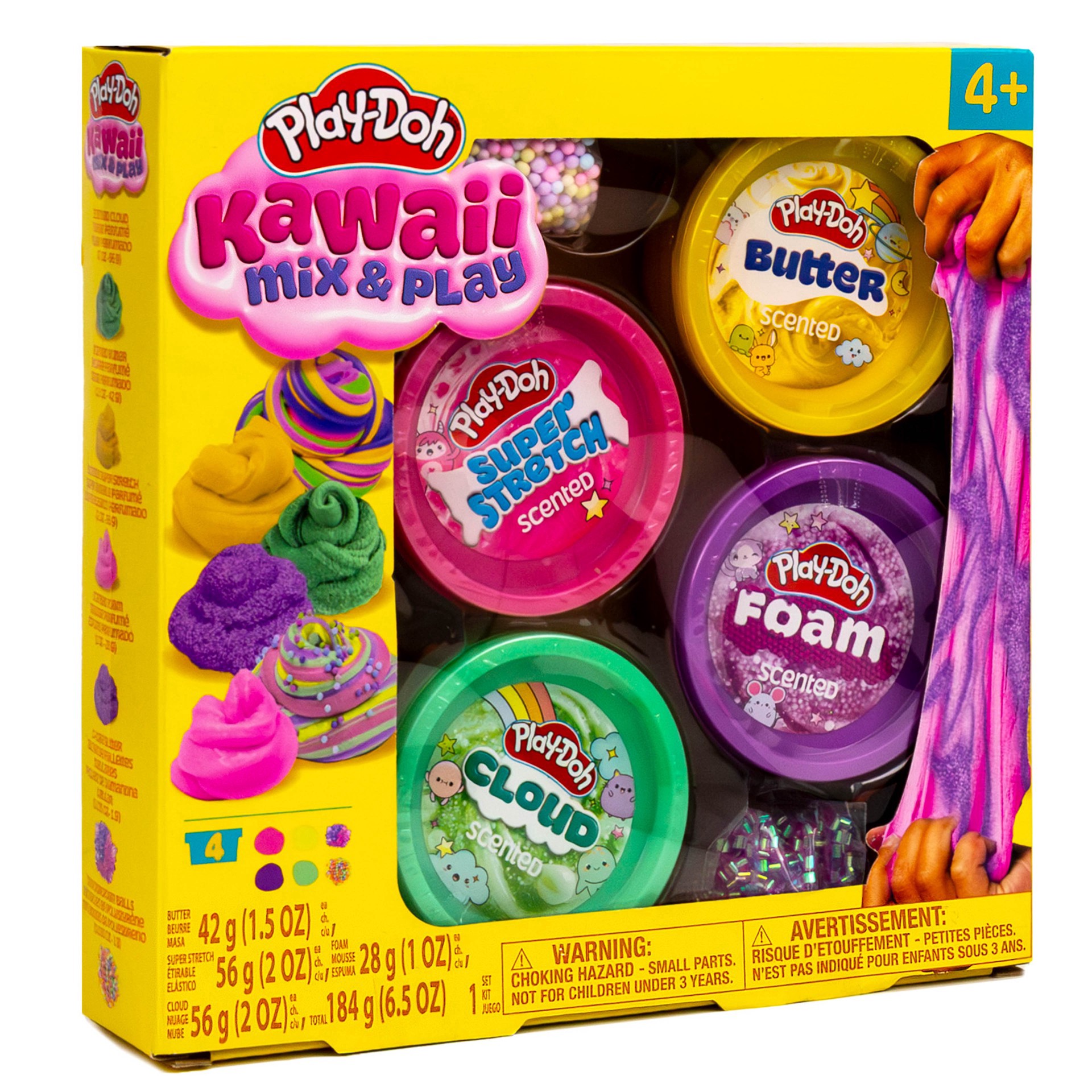 slide 3 of 5, Play-Doh Kawaii Mix & Play Scented Compounds, 6.5 oz