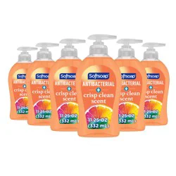 Softsoap Antibacterial Liquid Hand Soap Pump, Crisp Clean - 11.25 Fluid Ounce