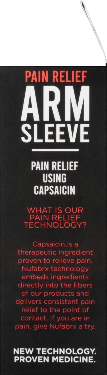 slide 3 of 13, Nufabrx Black Medicine Infused Arm Sleeve One Size Fits Most 1 ea, 1 ct